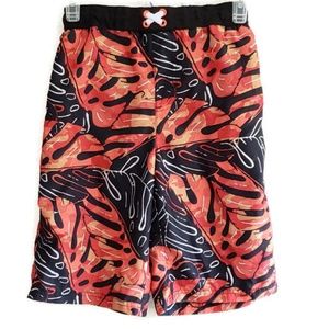 OP boys swim trunks size 10-12 shorts orange aloha